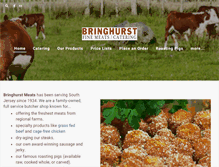 Tablet Screenshot of bringhurstmeats.com